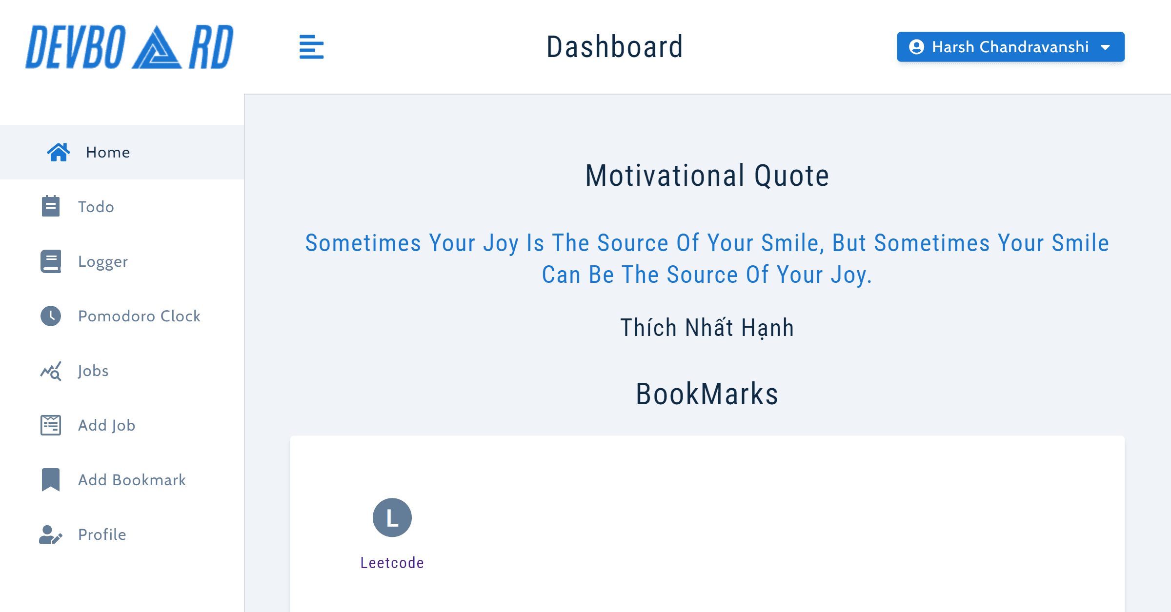 DevBoard screenshot 4