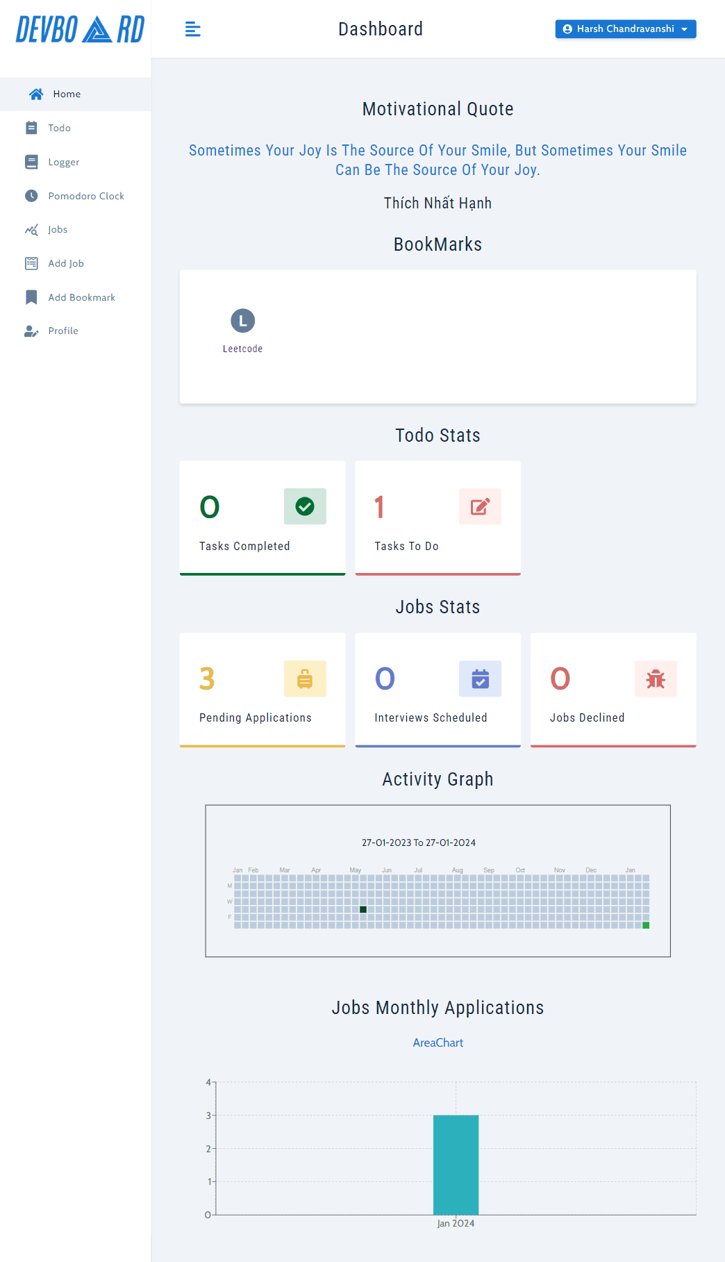 DevBoard screenshot 5