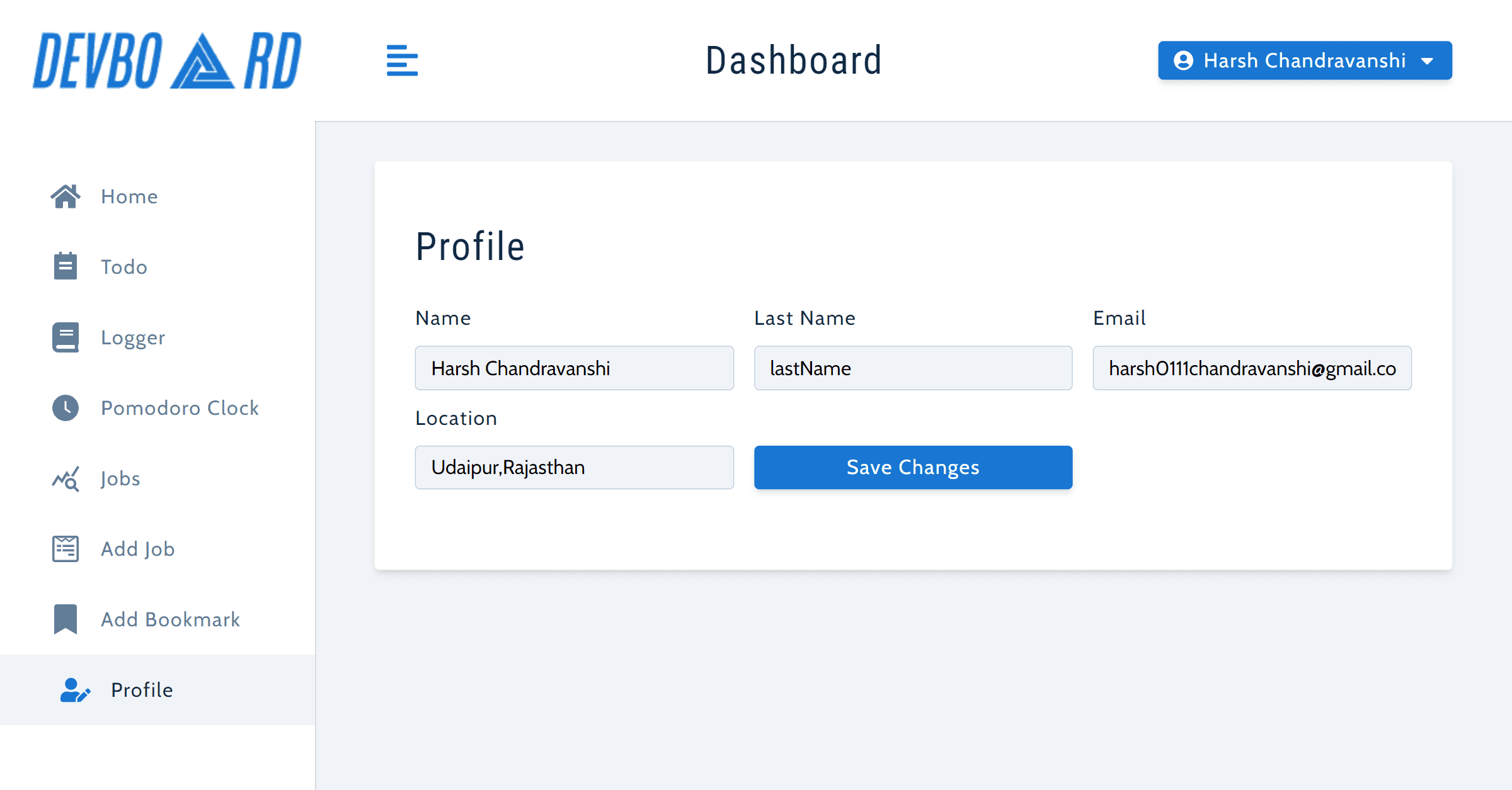 DevBoard screenshot 8
